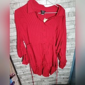 Torrid NWT‎  Size 0 button down shirt tunic